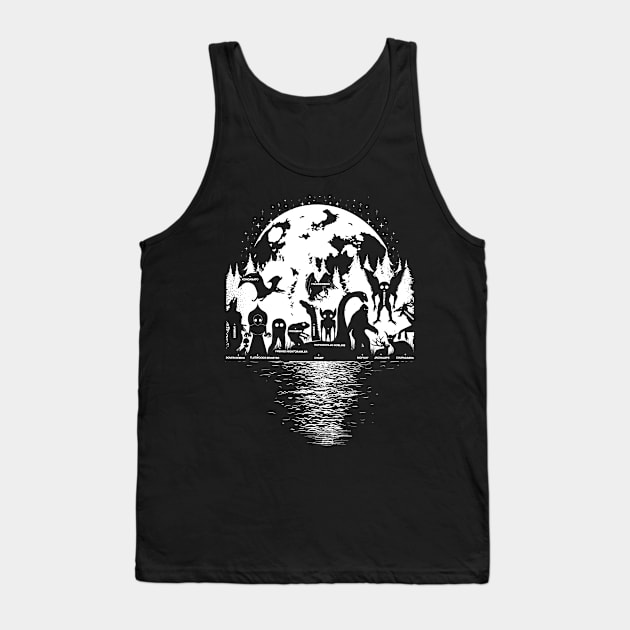 Cryptid Creatures Tank Top by Tesszero